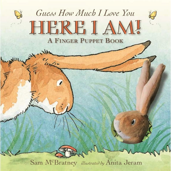Pre-Owned Here I Am!: A Finger Puppet Book: (An Interactive Edition of the Classic Baby Book about Little Nutbrown Hare Loving Right Up to the Moon and Back - A (Board book) 1536203890 9781536203899