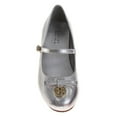 thumbnail image 5 of Badgley Mischka Girls Dress Shoes (Little Kids, Sizes 11–4), Silver, Size: 4, 5 of 7