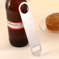 thumbnail image 4 of Abrebotellas plano de acero inoxidable resistente, abridor de botellas de cerveza para cocina, bar o restaurante, 4 of 6