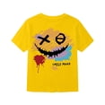thumbnail image 5 of Boys Graphic Tees Under $10 Short Sleeve Shirts Casual Back to School Playwear Funny Cool #01 Yellow 10-11 Years, 5 of 6