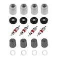 thumbnail image 4 of 4 juegos de sensor de presión de neumáticos de coche TPMS Kit de servicio con junta de tapa de válvula de tuerca JShteea Accesorios para autos y motos, 4 of 4