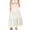 White, variant on Iyufng Maxi Linen Skirts for Women Summer Casual High Waist Elastic Lining Skirt with Pockets