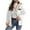 White, variant on Riecok Winter Jackets for Women Long Sleeve Hooded Jackets Zip Up Fuzzy Coats with Pockets Casual Stylish Outerwear