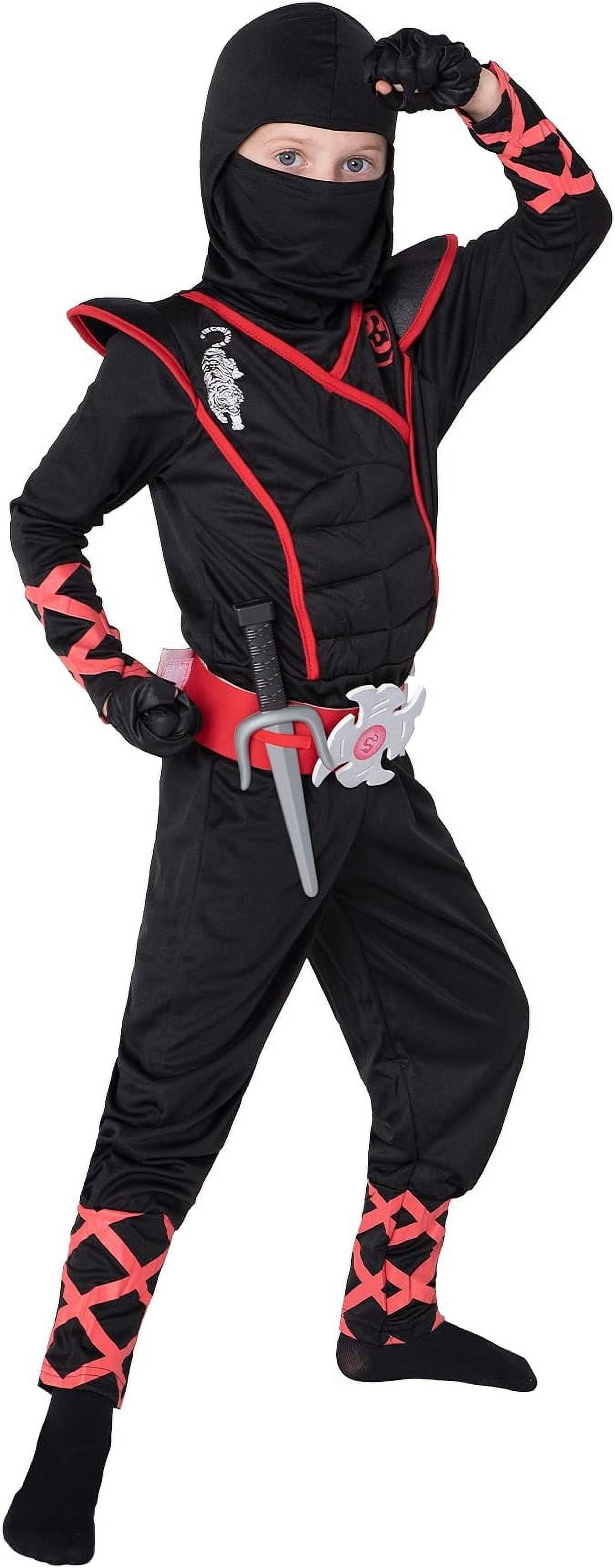 Xplanet Ninja Halloween Costume for Boys with Included Accessories for Child Dress Up Best Gifts