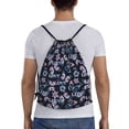 thumbnail image 2 of Kdxio Love Butterflies Print Drawstring Backpack Bag,Waterproof Draw String Back Sack, Gym Drawstring Bags Swim Bag For Unisex, 2 of 9