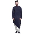 thumbnail image 1 of Atasi Kurta Col Rond Chemise Unie Manches Longues Kurta pour Hommes Tenue Décontractée, 1 of 7