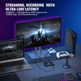 thumbnail image 3 of DiamondTiger HDMI Capture Card for Streaming and Recording - 4K@60HZ, 1080P@240HZ,HDR VRR Passthrough Near-Zero Latency Video Capture Card for PS5, Xbox Series X/S, Nintendo in OBS™, Twitch,YouTube, 3 of 7