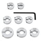 thumbnail image 4 of Juego de de tope de profundidad de broca de 8 piezas, anillos de límite de perforación, soporte de broca, llave hexagonal de anillos, 4 of 9