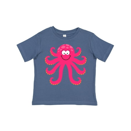 

Inktastic Octopus Sea Creature Pink Girls Gift Toddler Toddler Girl T-Shirt