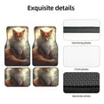 thumbnail image 5 of Sikiie Mystic Fox With Halo Car Foot Mat Set of 4 Pieces Basics Universal Fit Rubber Carpet Floor Mats For Car SUV Van & Truck, 26.8"L x 17.3"W (Front), 13"L x 17.3"W(Rear), 5 of 6