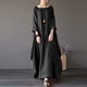 thumbnail image 1 of Vestidos de invierno y otoño para mujer, vestido bohemio de manga larga y talla grande, vestido caftán maxi floral para playa para mujer, 1 of 5