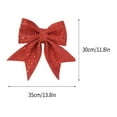 thumbnail image 3 of Bows For Christmas Tree,Christmas Bow Decorations,Glitter Bow Butterfly Red Wreaths Bows, Small Christmas Tree Bow Sequin Bow Ties, Xmas Decorative Bows Ornaments for Home Christmas Party, 3 of 7