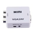 thumbnail image 2 of Methold Convertidor Mini VGA a RCA AV de alta definición 1080P y convertidor de audio VGA2AV / CVBS + Audio a PC HDTV de 3,5 mm Electrónica, 2 of 6