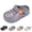 01_Grey, variant on Girls Clogs Slippers for Everyday Comfort Outdoor Open Toe Sandal Style Footwear with Sole for Play and School Kids Slippers,01_Black,10-10.5 Years