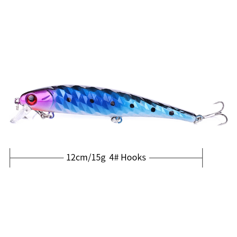 HENGJIA Fishing Lures, Jerkbait for Bass Fishing Minnow Lure Set, Fishing Plugs Hard Baits Swimbaits for Trout Bass Perch Fishing,6pcs