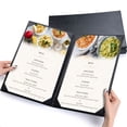 thumbnail image 5 of WeChef 5 pack Menu Covers 8.5"x14" 2 Views Faux Leather Cafe Restaurant Bars, 5 of 9