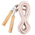 thumbnail image 2 of Double Dutch Jump Ropes with Wood Handle 5m Long Cotton Skipping Rope Wear Resistance Macrame Rope for Outdoor Activities Kids Adults, 2 of 9