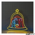 thumbnail image 3 of Craftnamesign Nativity Scene Bell Neon Light, Holy Night Led Sign Wall Art, Jesus Birthday Decor, 3 of 5