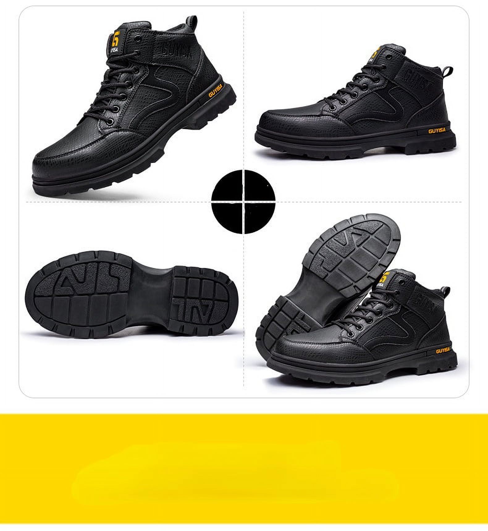 YAZI Steel Toe Boots for Men Women Indestructible Steel Toe Shoes