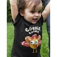 thumbnail image 4 of Tstars Turkey Shirt Toddler Infant Gobble Gobble Thanksgiving Shirts for Boys Girls 2T Black, 4 of 7
