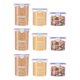 thumbnail image 1 of XWSHYW Contenedores de Almacenamiento Juego de Tarros Sellados, Tarro para Almacenar Granos, Tarro para Almacenar Frutos Secos, Caja de Almacenamiento para El Hogar, Juego de 6 Piezas, Juego de 9 Pie, 1 of 2