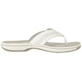 thumbnail image 6 of Clarks Women's Brinkley Jazz Flip Flop, White Synthetic, 7 M US, 6 of 8