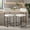 White & Black, variant on Demi Bonn 26 Inch Counter Height Bar Stools Set of 2, Metal Frame with Footrest, Kitchen Island Stools, White