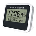 thumbnail image 2 of Reloj despertador digital con alarma , decoración de centro de mesa, calendario, silencio, reloj digital de escritorio para cocina interior,, 2 of 6