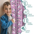 thumbnail image 3 of Blackout Kids Curtains,Pink Unicorn Rainbow Cloud Pattern Childrens Insulated Curtains Set Of 2,Bedroom Essentials,Toddler Room Decor 52"x84", 3 of 5