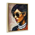 thumbnail image 3 of Stupell Industries Glass View Female Portrait People Painting Gray Floater Framed Canvas Art Print Wall Art, 17 x 21, 3 of 9
