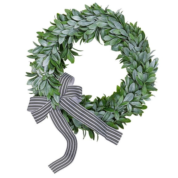 unbranded Leaf Wreath Front Door Wreath Green Leaves Wreath Spring Door Wreath for Party