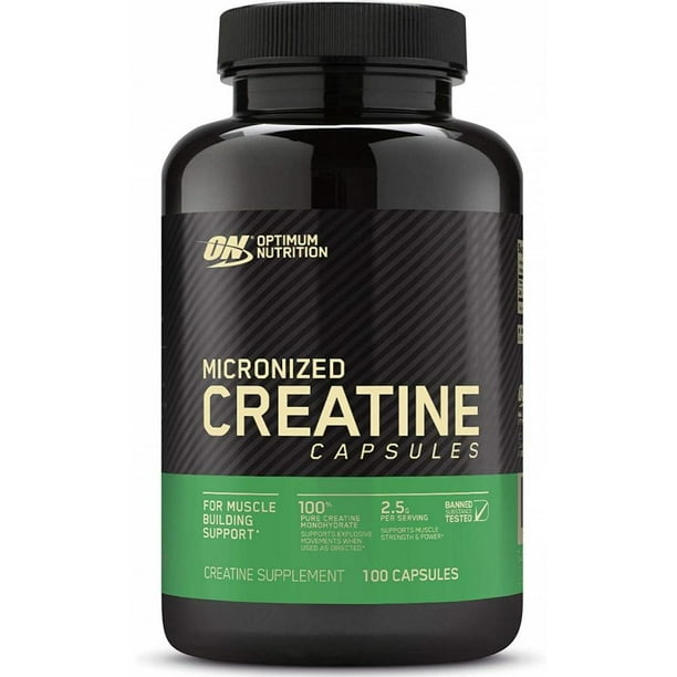 Optimum Nutrition Creatine 2500 Capsules, 100 Ct - Walmart.com ...