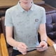 thumbnail image 5 of Camiseta polo de algodón para hombre, ropa de verano de manga corta de alta calidad para hombre, camisetas con cuello, ropa urbana sencilla, tallas grandes, 5 of 5