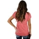 thumbnail image 4 of Camisetas casuales de verano con cuello en V y mangas de pétalos para mujer, 4 of 5