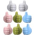 thumbnail image 1 of Productos Para El Hogar 8 Uds. Ganchos De Pared Con Forma De Pulgar, Colgadores De Pared Autoadhesivos, Gancho Multifuncional Para Llaves, Clips Para Cables De Auriculares, Organizador De Escritorio P, 1 of 7