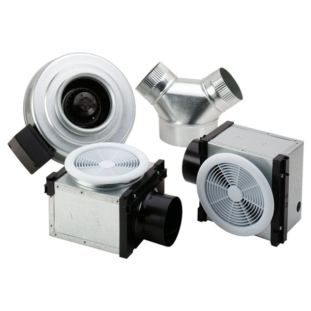 FanTech PB2702 Bath Fan, Inline, 2 Grilles, 270 Cfm, Fan Is 6", Grill