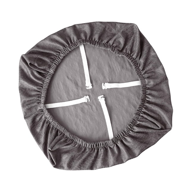 Funda elástica para silla de oficina, funda para silla giratoria, funda de cojín para silla de ceremonia Gris claro