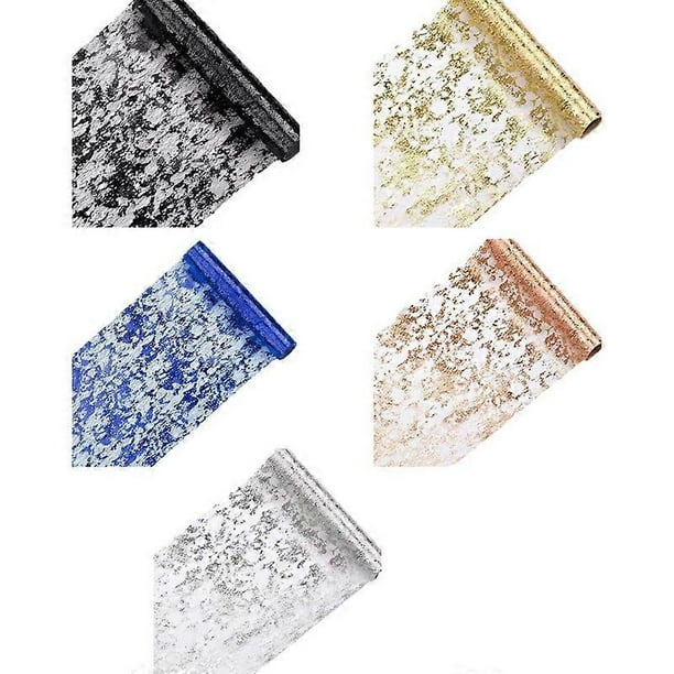 Elegant Golden Foil Table Runner for Modern Dining Table Decor Shimmering Table Runner for Parties Decoration