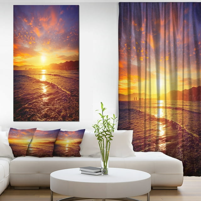 Cullera Playa Los Olivos Beach - Impression sur Toile Moderne