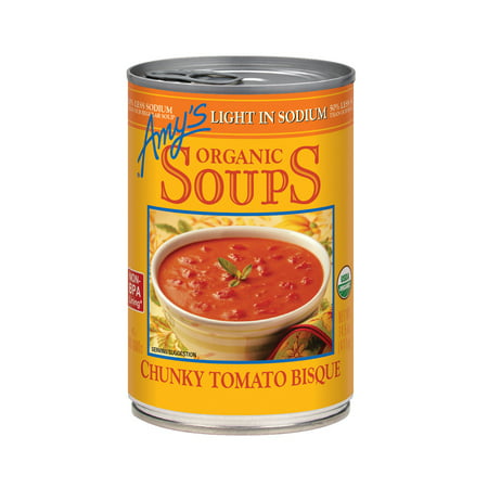 AMYS SOUP CHUNKY TOMATO BISQUE GLUTENFREE LOW SODIUM, 14.5 OZ (Pack of