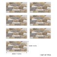 thumbnail image 3 of 3D Textured Brick Wall Tile Stickers Rustic Style Realistic Brick Wall Decals For Living Room Bedroom Bathroom Home Decor Upgrade Monthly Baby Cards, 3 of 5