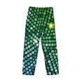 thumbnail image 3 of Haiem Green Disco Lights Men's Pajama Pants Ultra Lightweight Pjs Bottoms Sleepwear Bottom Pants With Pocket Drawstring-Large, 3 of 7