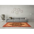 thumbnail image 3 of Ahgly Company Indoor Rectangle Abstract Orange Modern Area Rugs, 3' x 5', 3 of 4