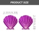 thumbnail image 2 of 10 pares de cubiertas para pezones para mujer, cubiertas para senos, sujetador desechable, pastas adhesivas de concha púrpura, pastas para senos, sujetador de satén, 2 of 5