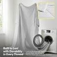 thumbnail image 3 of Cooling Oversized All-Season Reversible Single Comforter - Twin/Twin XL, Silver, 3 of 4