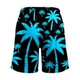 thumbnail image 6 of Rggeeun Boys Toddler Shorts Cute Coconut Tree Pattern Elastic Waist With Adjustable Tie & Side Pockets Loose Fit Wide Leg Knee Length For Summer Travel Party Leisure Bottoms,Blue,11-12 Years, 6 of 6
