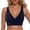 Navy, variant on Women's Underwire Bikini Top Full Coverage Crop Sport Bikini Top Push Up Criss Cross Swim Top