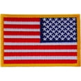 thumbnail image 5 of Reversed American Flag Patch - 3x2 inches. Embroidered Iron on Patch, 5 of 6