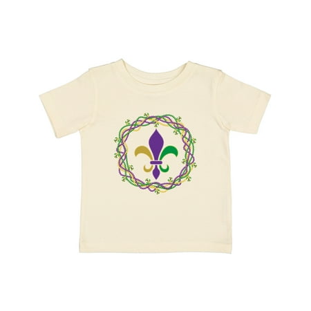 Inktastic Mardi Gras Fleur De Lis Beads Boys or Girls Baby T-Shirt