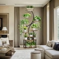 thumbnail image 4 of Plant Stand Indoor with Grow Lights, 8-Tiered Plant Shelf Indoor, Metal Plant Stands Indoor, Multifunctional Plant Shelf with Grow Light for Living Room, Garden, Patio, Balcony, 4 of 9